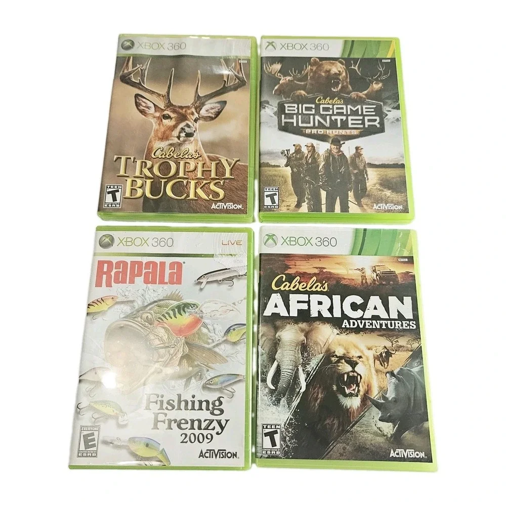 Xbox 360 Hunting/Fishing Games Cabelas Outdoor Adventure Game And Fishing Tested